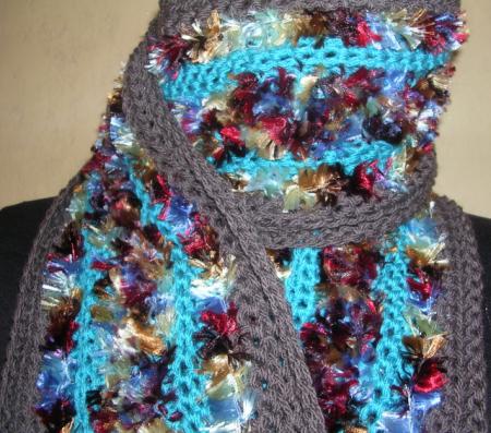 Chiné+Turquoise + Marron/Taupe = DETAIL